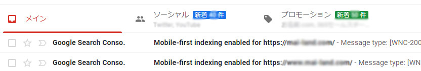 mobile-first indexing enabled for